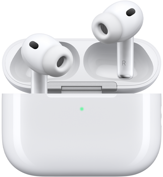 AirPods Pro 3 and MagSafe Charging Case (USB-C), rounded case exterior